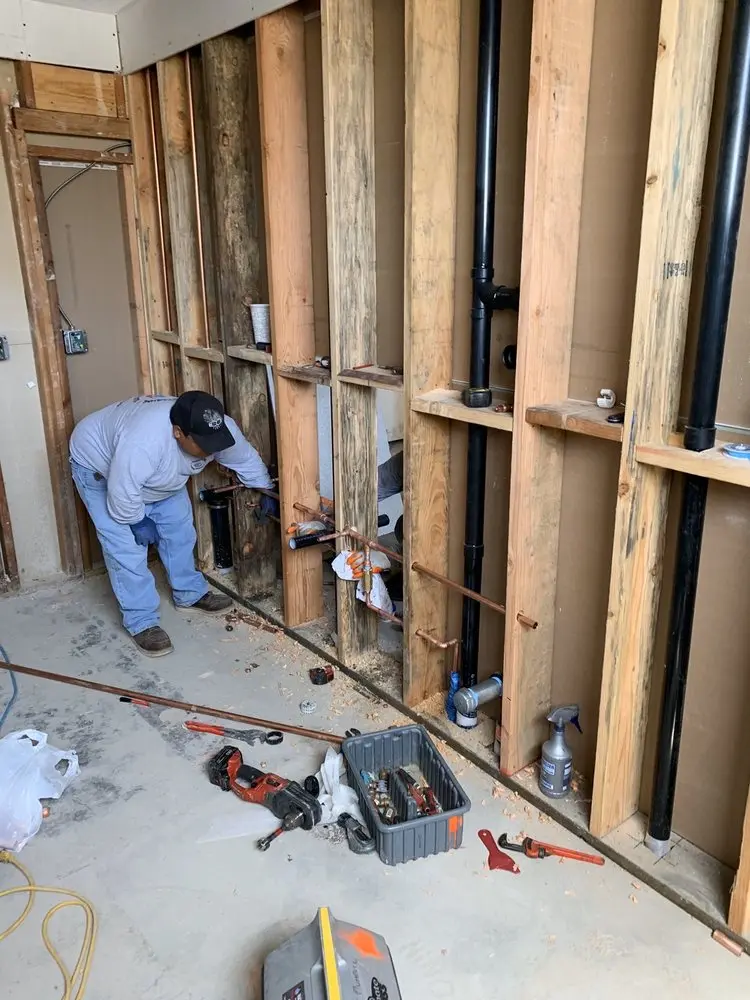 Commercial rough-in plumbing for Water Heater Replacement in Eagle Creek